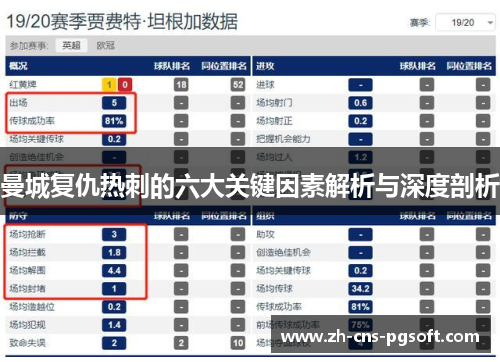 曼城复仇热刺的六大关键因素解析与深度剖析