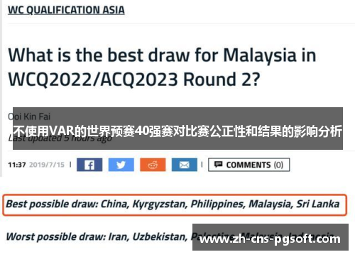 不使用VAR的世界预赛40强赛对比赛公正性和结果的影响分析